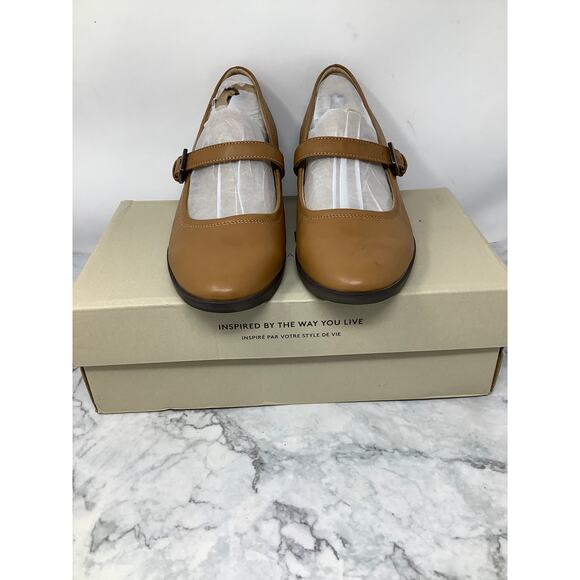 SOUL Naturalizer Women's 10W English Tea Brown Ramona Mary Jane Flats BR6-11 - Picture 2 of 12